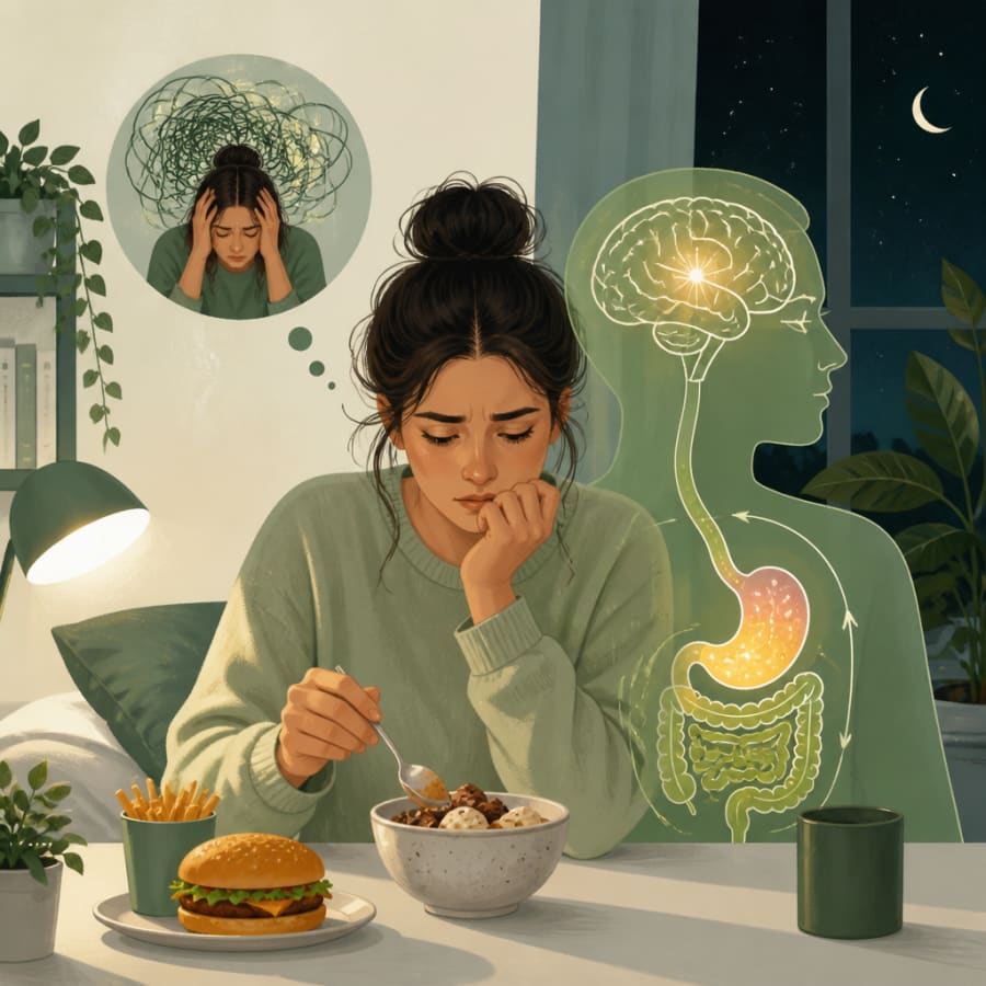 Late-Night Eating and Anxiety: What's Actually Happening?