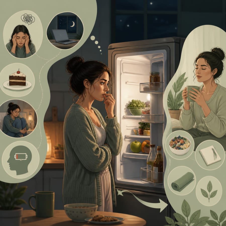 Ansiedad por Comer de Noche: Causas y Estrategias Efectivas