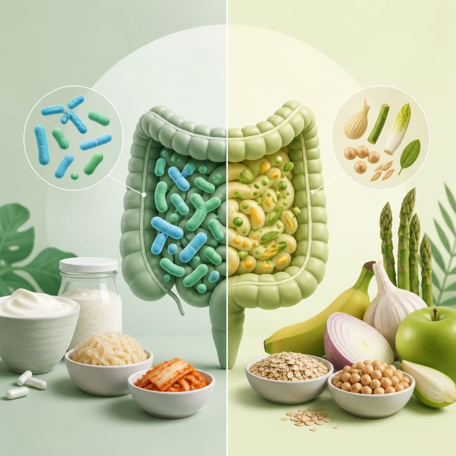 Probiotics vs. Prebiotics: Understanding the Key Differences