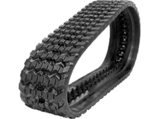 Rubber track with a zig-zag (Y6) tread pattern