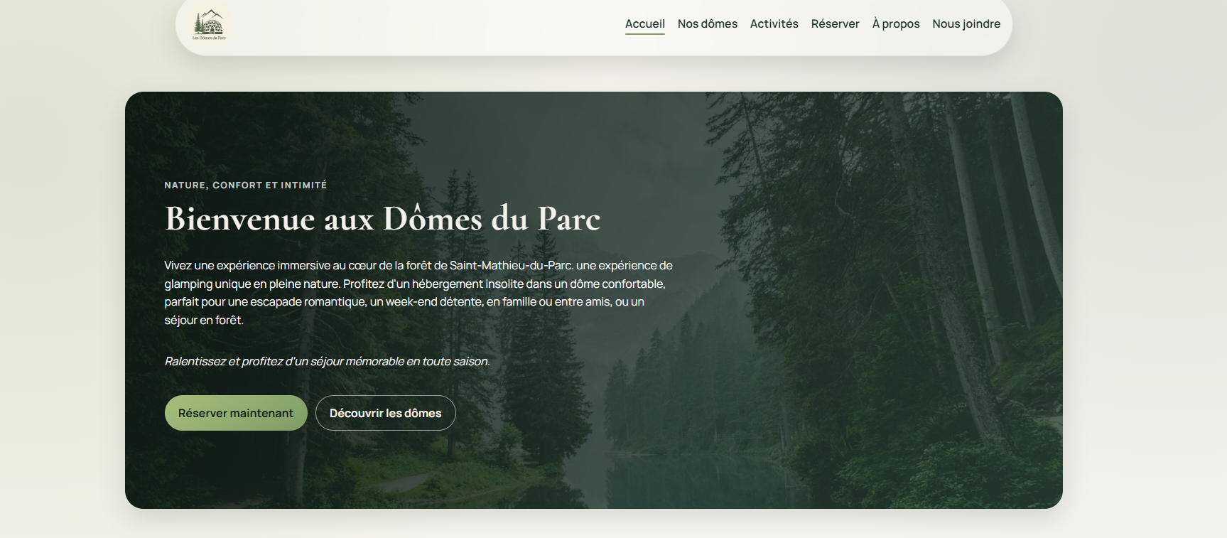 Aperçu de Les Dômes du Parc 
