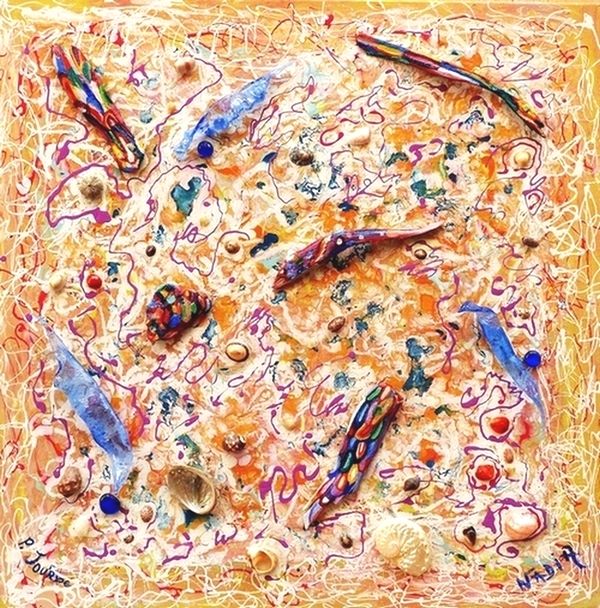 Ballet amoureux - Technique mixte - 80 x 80.JPG