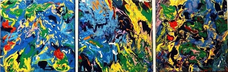 Triptyque Arborescences marines