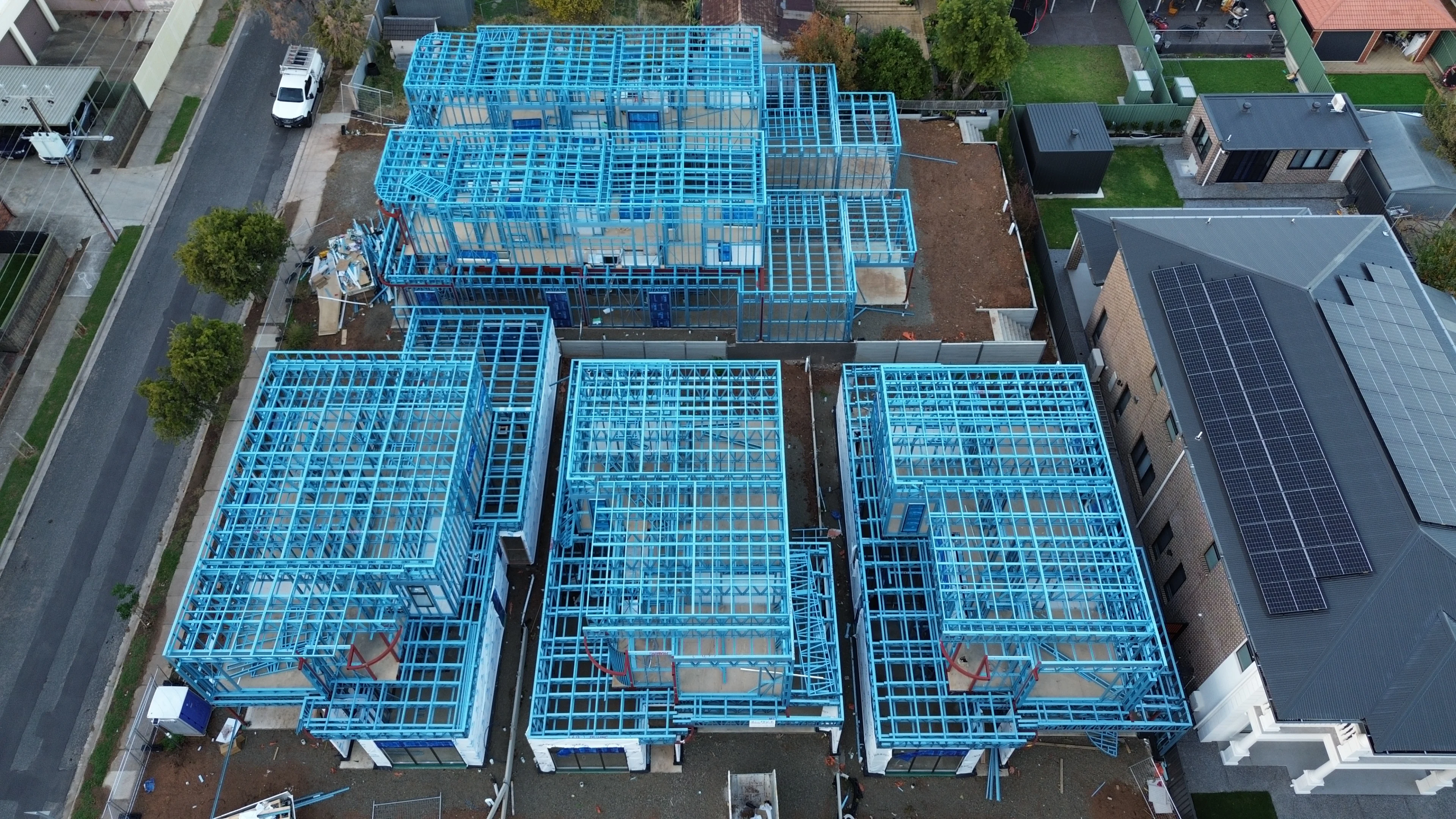 Steel framing construction project by MYT Framing