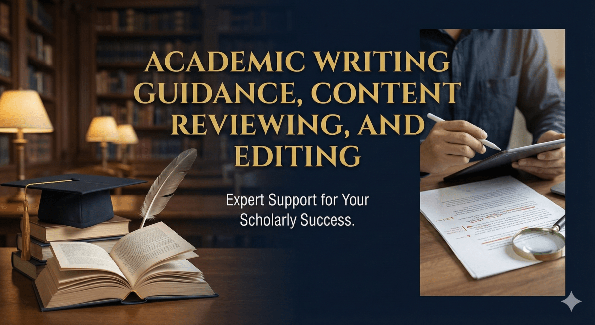 Academic writing guidance, content reviewing and editing - Research Decode Consultancy Cover Image