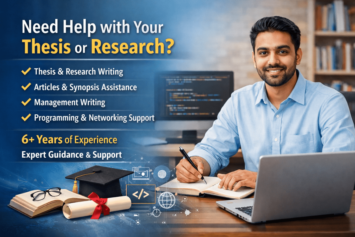 Thesis writing, Articles Writing, Management writting, Programming (C, C++, Android, java) - Research Decode Consultancy Cover Image