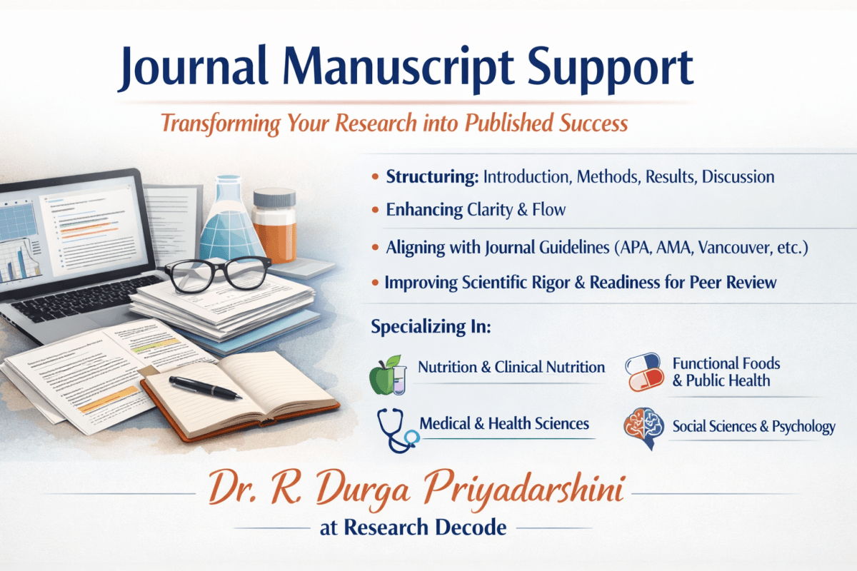 Scientific Writing & Journal Manuscript Support - Research Decode Consultancy Cover Image