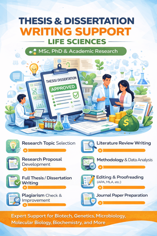 Thesis & Dissertation Writing – Life Sciences - Research Decode Consultancy Cover Image
