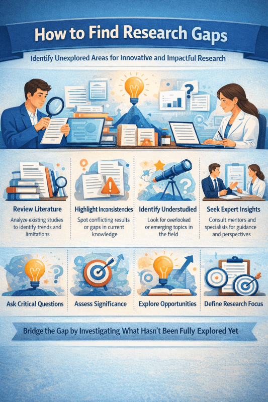 How to Find Research Gaps - Research Decode Consultancy Cover Image