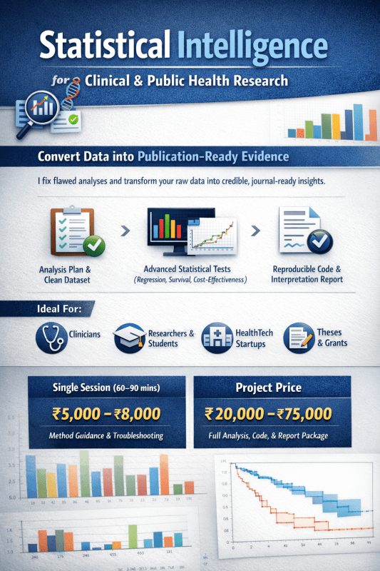 Statistical Intelligence for Clinical & Public Health Research - Research Decode Consultancy Cover Image