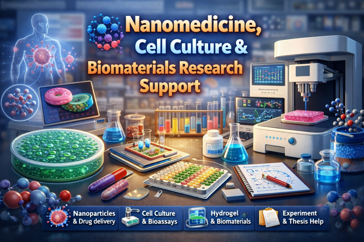Nanomedicine, Cell Culture & Biomaterials Research Support - Research Decode Consultancy Cover Image