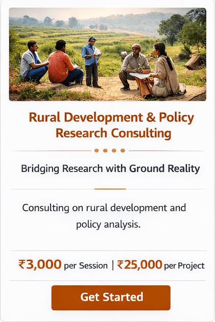 Rural Development & Policy Research Consulting - Research Decode Consultancy Cover Image