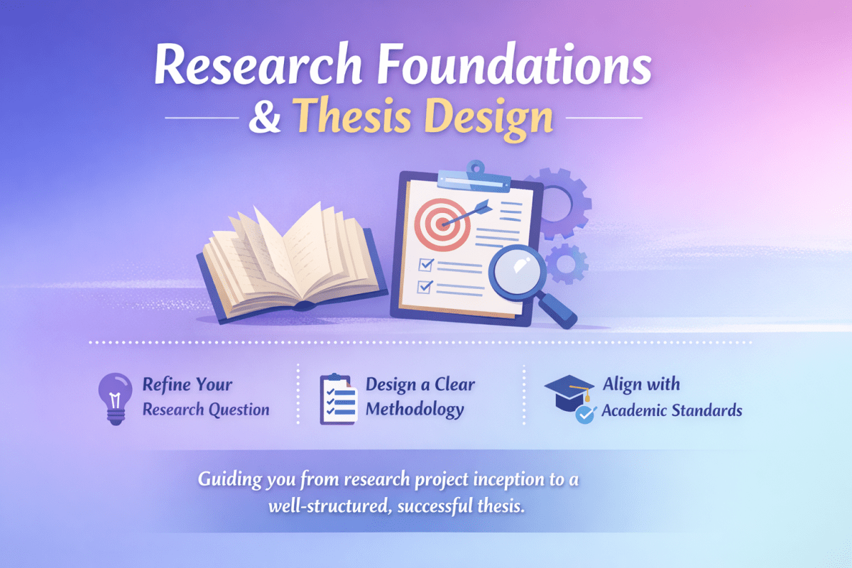 Research Foundations & Thesis Design - Research Decode Consultancy Cover Image