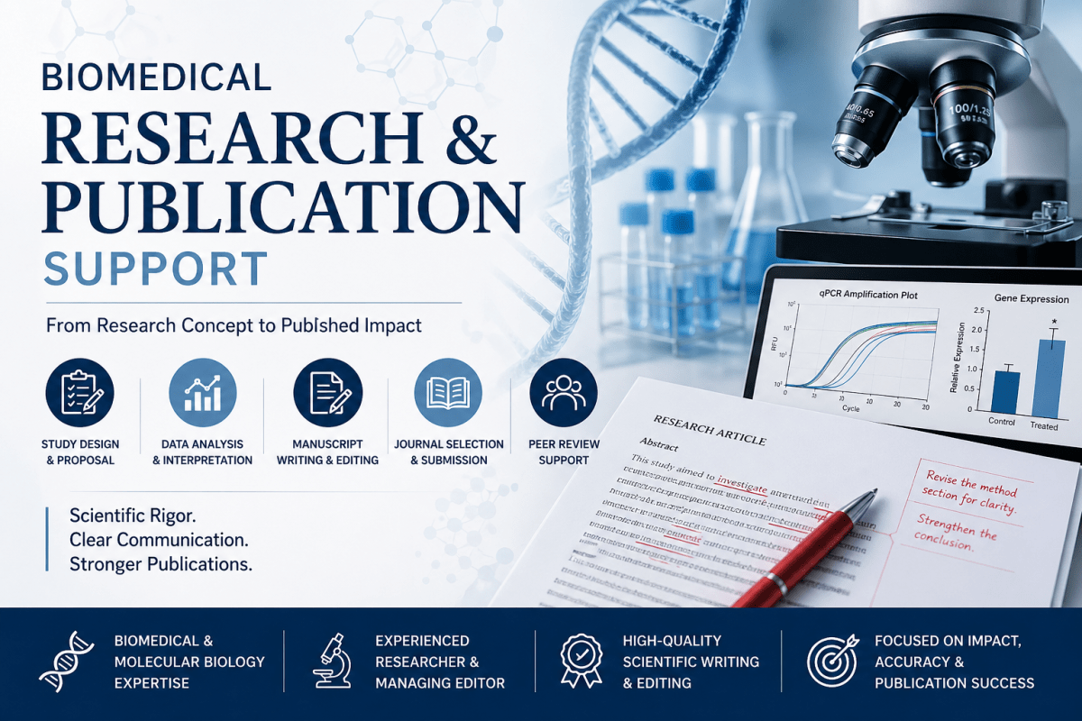 Comprehensive Biomedical Research & Publication Support - Research Decode Consultancy Cover Image