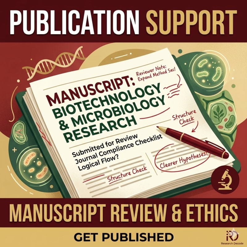 Scientific Manuscript Review & Publication Support - Research Decode Consultancy Cover Image