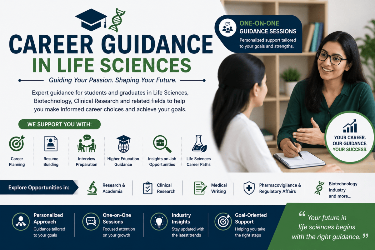 Carrer Guidance for Life Sciences Undergraduates and Graduates - Research Decode Consultancy Cover Image