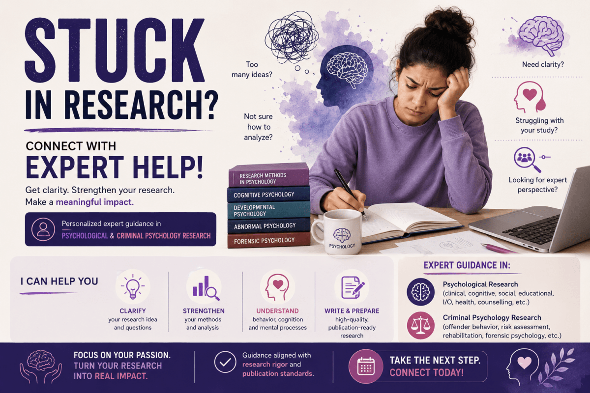 Research Proposal Guidance in Psychology, Social science, and Criminal Psychology - Research Decode Consultancy Cover Image