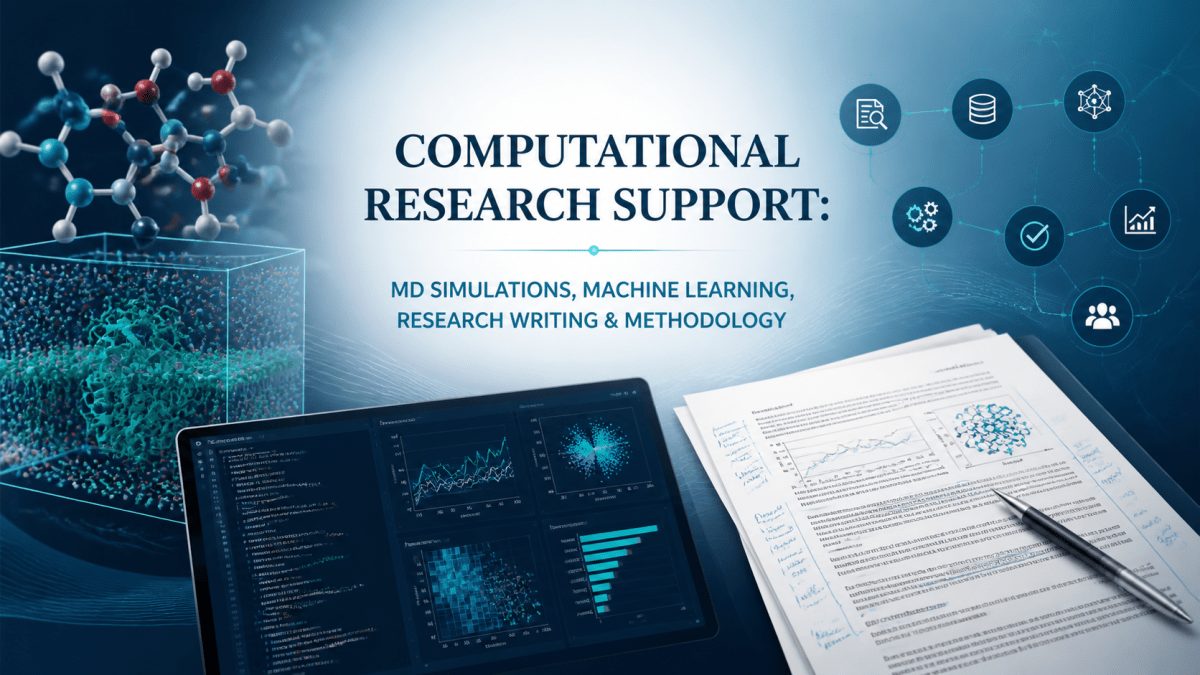 Computational Research Support: MD Simulations, Machine Learning, Research Writing & Methodology - Research Decode Consultancy Cover Image