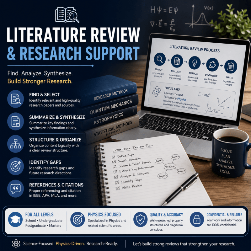 Literature review and Research Support - Research Decode Consultancy Cover Image