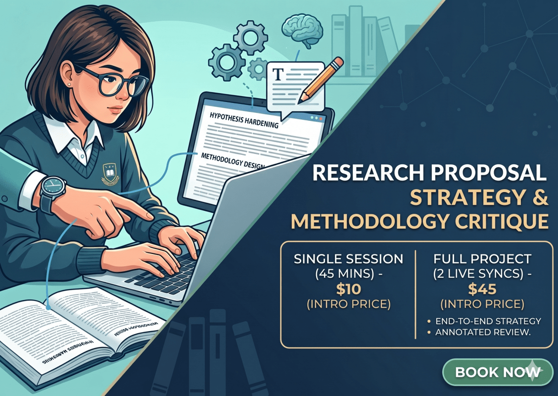 Research Proposal Strategy & Methodology Critique - Research Decode Consultancy Cover Image