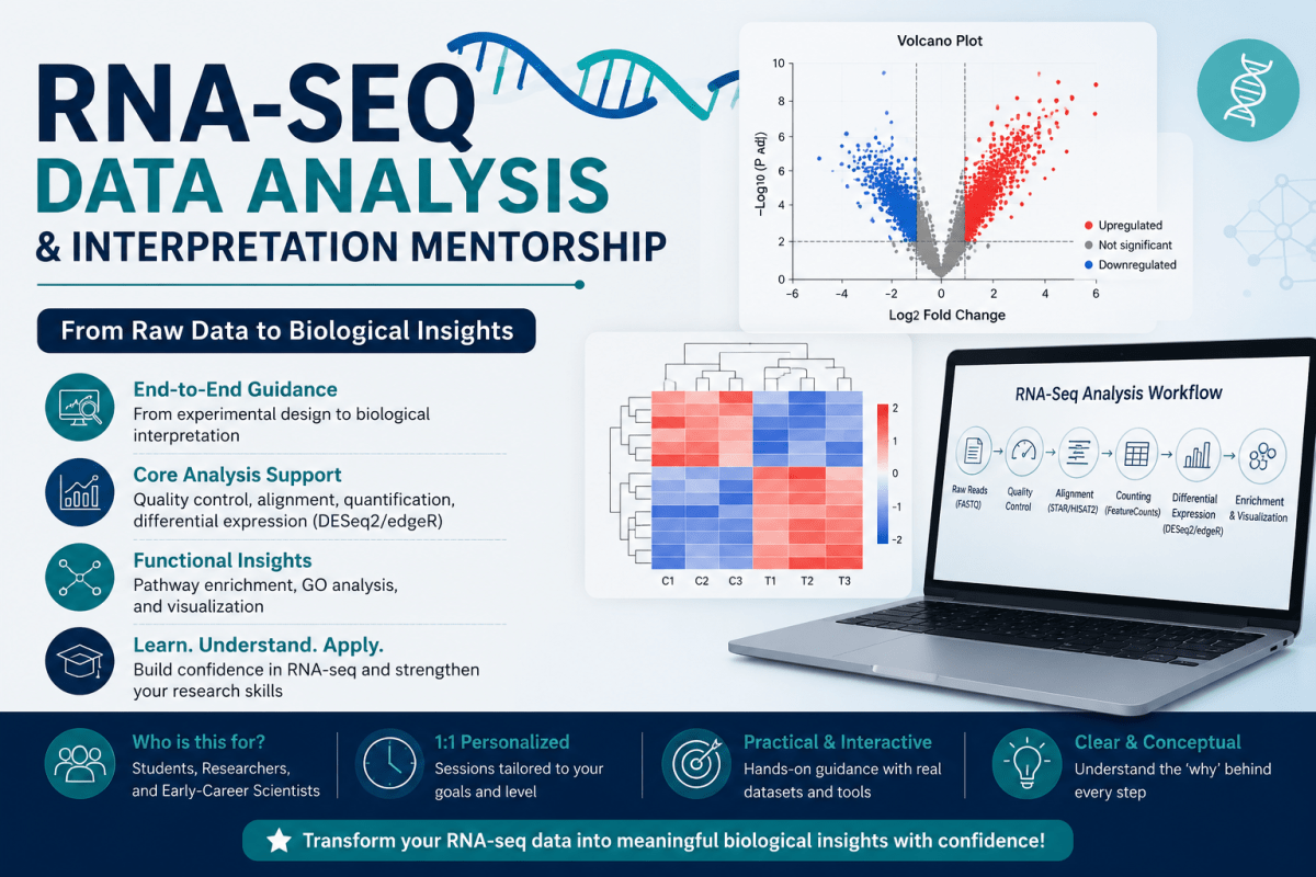 RNA-Seq Data Analysis & Interpretation Mentorship - Research Decode Consultancy Cover Image