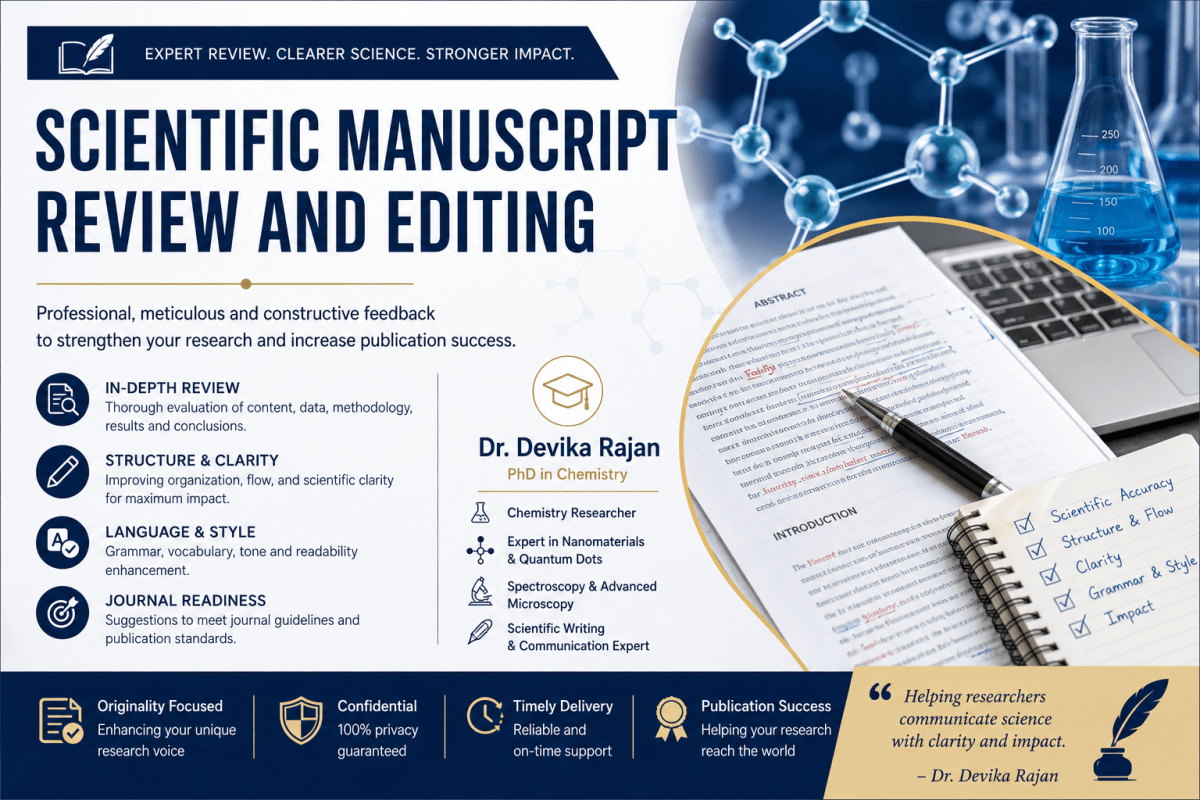 Scientific Manuscript Review and Editing - Research Decode Consultancy Cover Image