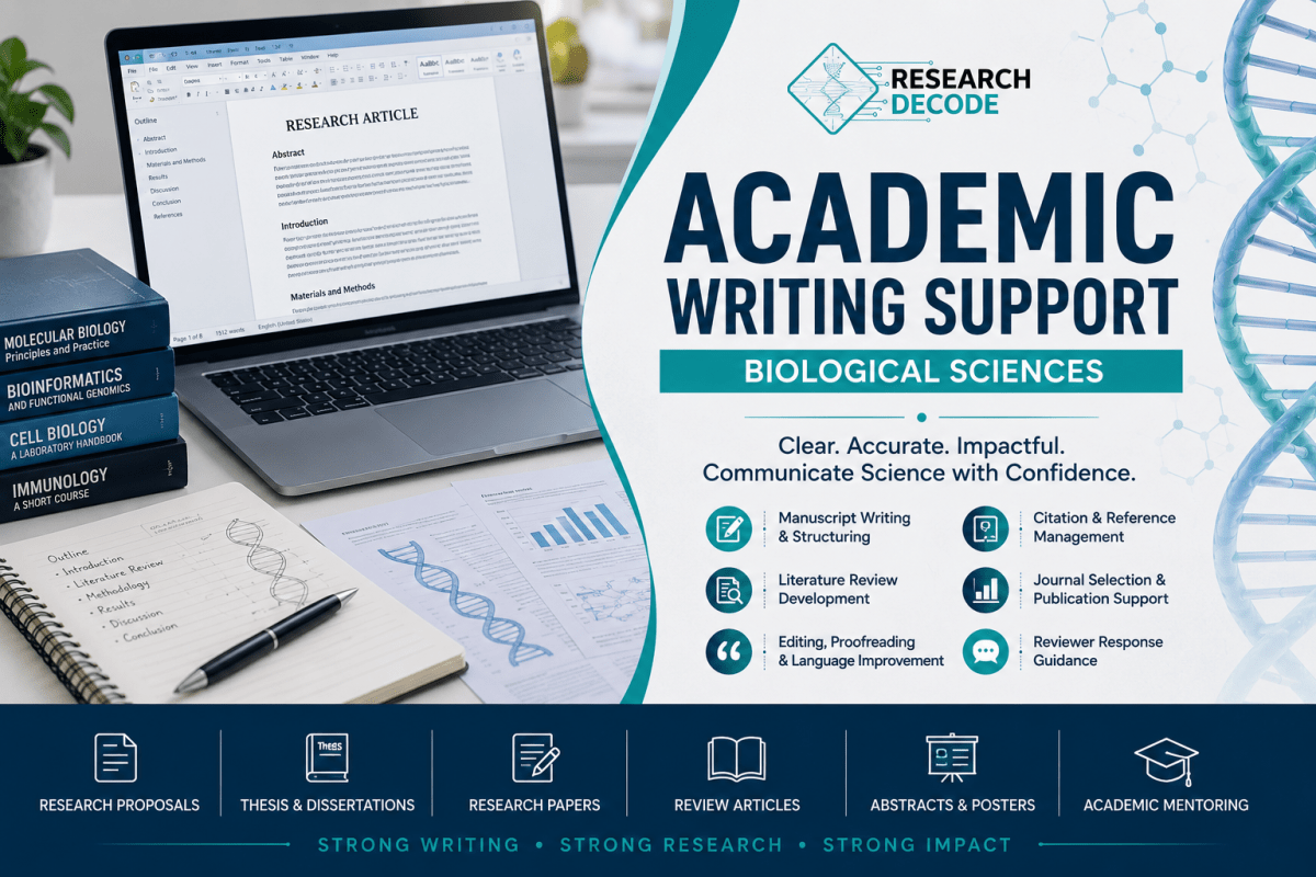 Academic Writing Support (Biological Sciences) - Research Decode Consultancy Cover Image