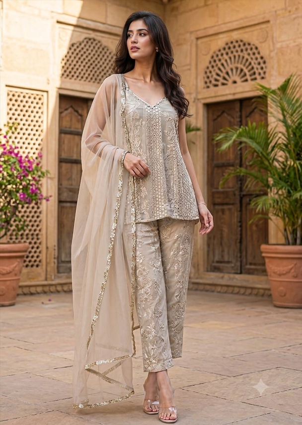 Ivory Gilded Garden Set
