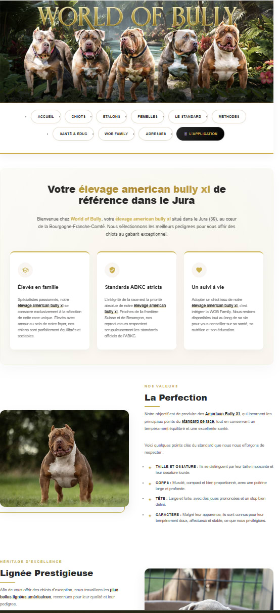 Présentation des valeurs, des standards ABKC et des reproducteurs