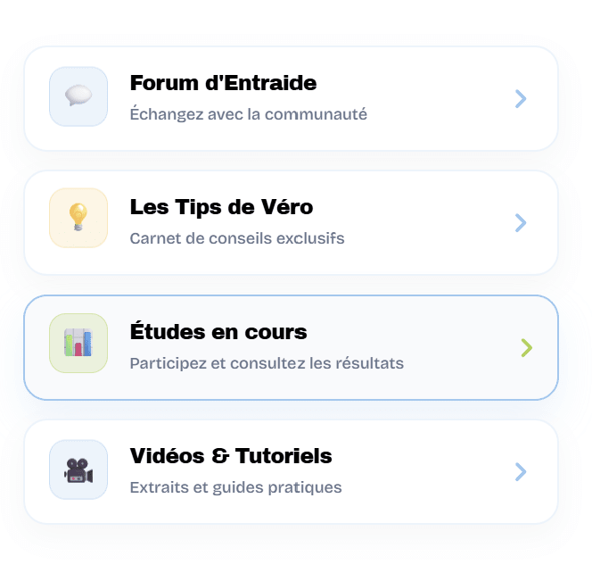 Aperçu du menu de la web application et de l'espace vidéo ASBE