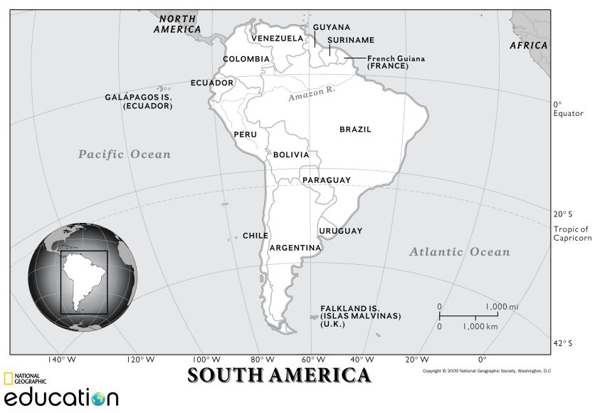 south america resources national geographic society