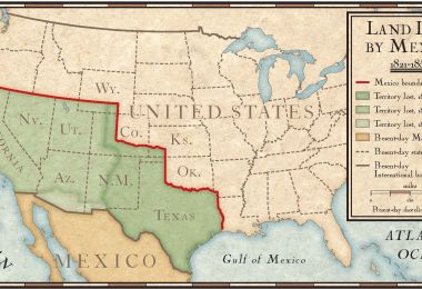 Old Map Of Mexico Before Us Took Over Land Lost By Mexico | National Geographic Society