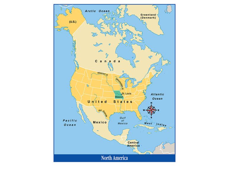 North America Physical Geography National Geographic Society