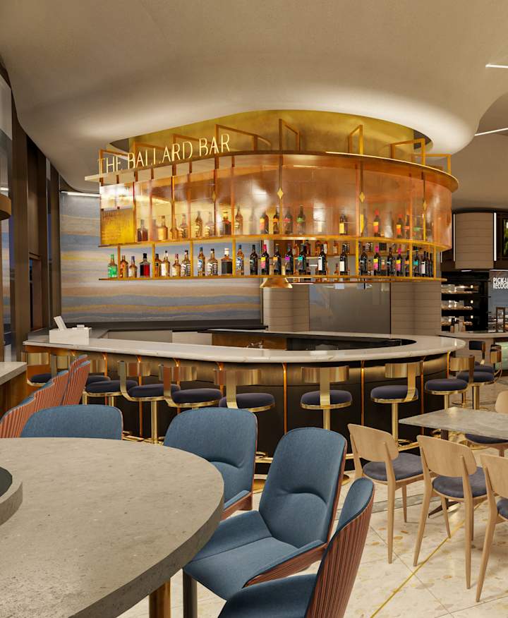 Rendering of the Explorers Eatery at the National Geographic Museum of Exploration