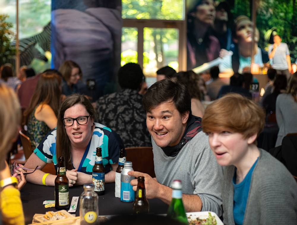 Group playing trivia.
