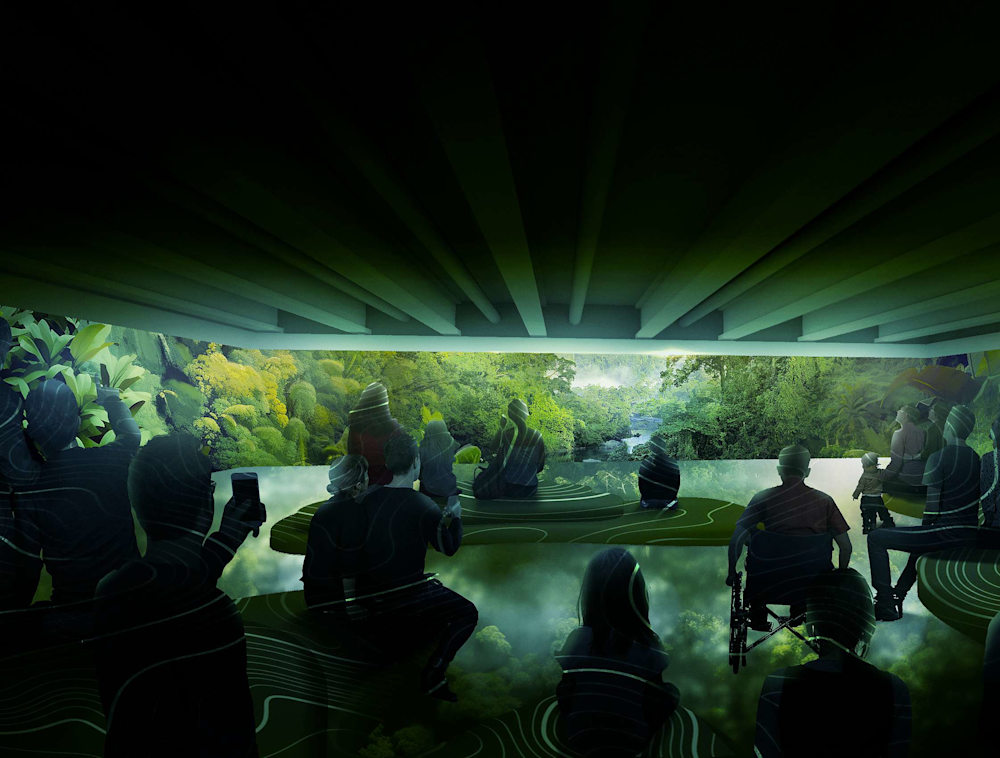 Rendering of the Geoverse at the National Geographic Museum.