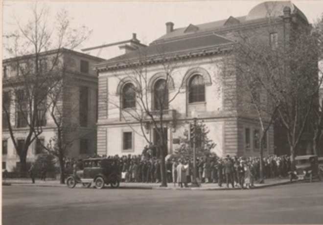 Historical photograph of the National Geographic Society headquarters