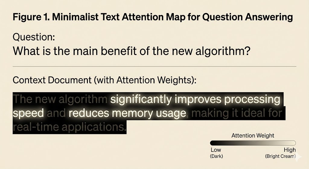 Text attention map