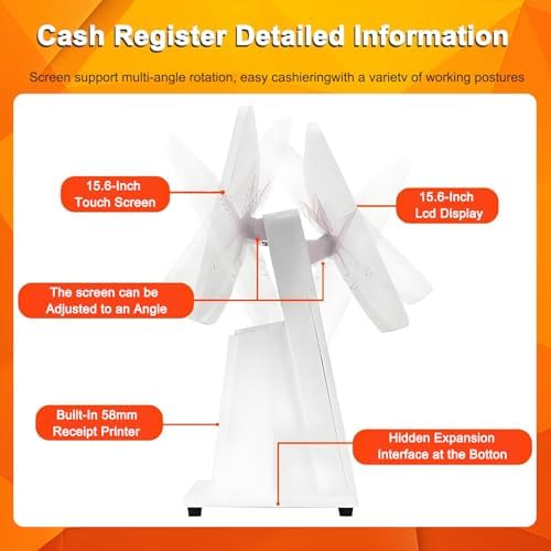 Vue 4 de Caisse Enregistreuse Tactile Pos