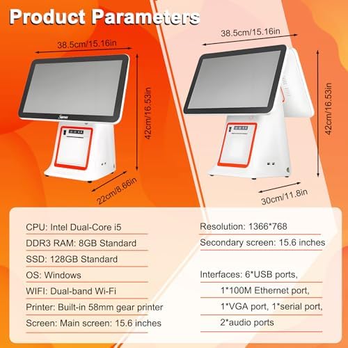 Vue 6 de Caisse Enregistreuse Tactile Pos