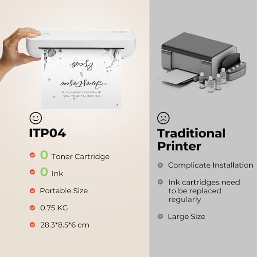 Vue 5 de Munbyn Itp Imprimante Thermique