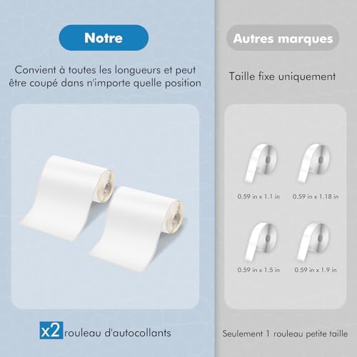 Vue 3 de Lovcoyo Imprimante Etiquette Autocollante