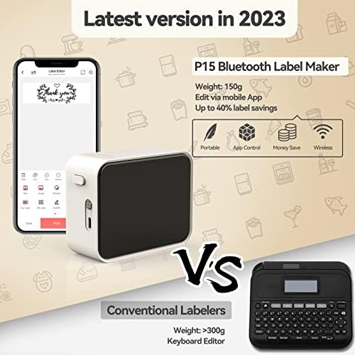 Vue 3 de Pristar Etiqueteuse Bluetooth
