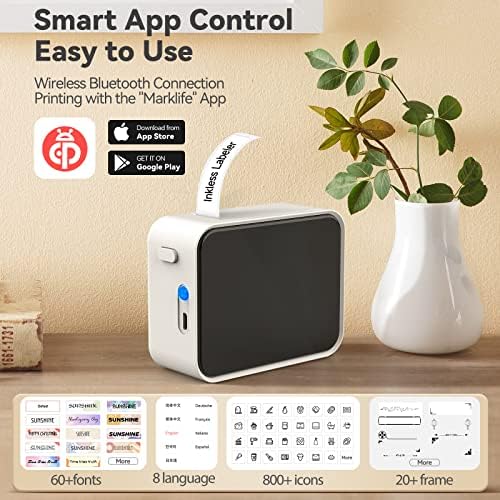 Vue 4 de Pristar Etiqueteuse Bluetooth