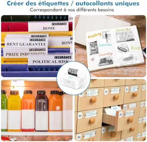 Vue 6 de Lovcoyo Imprimante Etiquette Autocollante