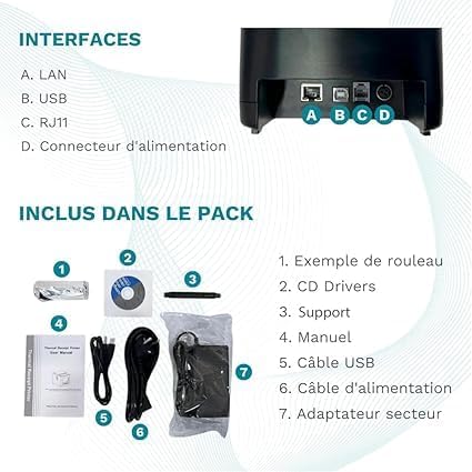 Vue 4 de Geon Imprimante Ticket De