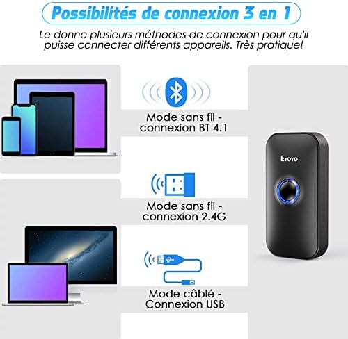 Vue 3 de Eyoyo Bluetooth Barcode