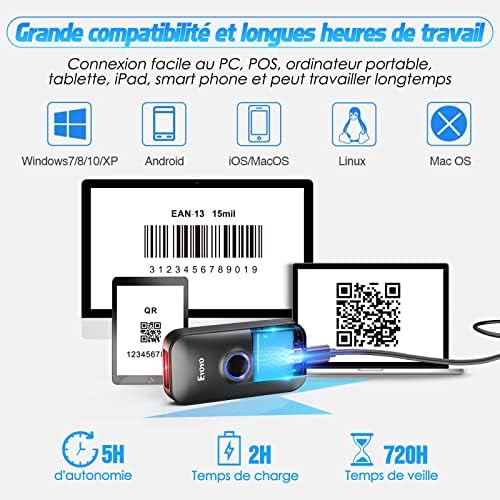 Vue 5 de Eyoyo Bluetooth Barcode