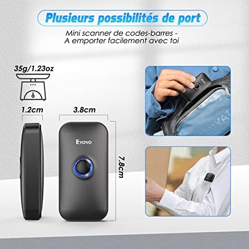 Vue 6 de Eyoyo Bluetooth Barcode