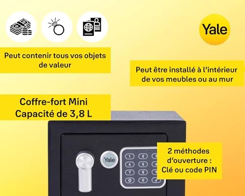 Vue 4 de Yale Coffrefort Electronique Compact